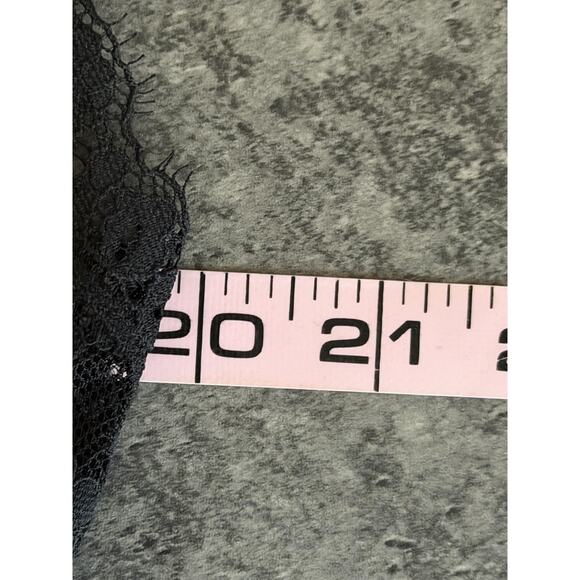 Victoria's‎ Secret Slip Dress Womens XL Black Lace Nightgown Criss Cross Back - Picture 6 of 8